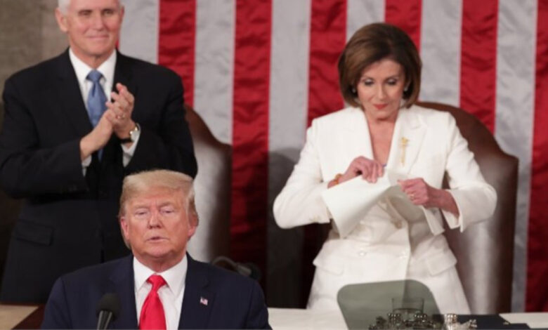 eski temsilciler meclisi baskani pelosi trumpin yemin torenine katilmayacak hgynYckz