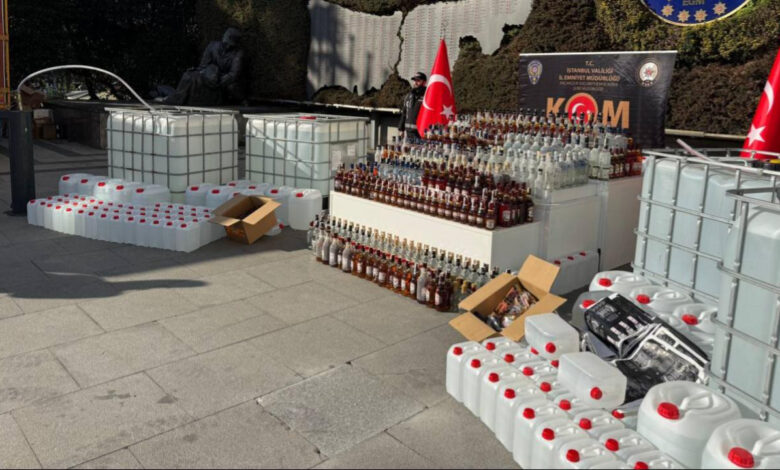 istanbulda 32 bin 862 litre kacak alkol ele gecirildi Xv7EiJD9