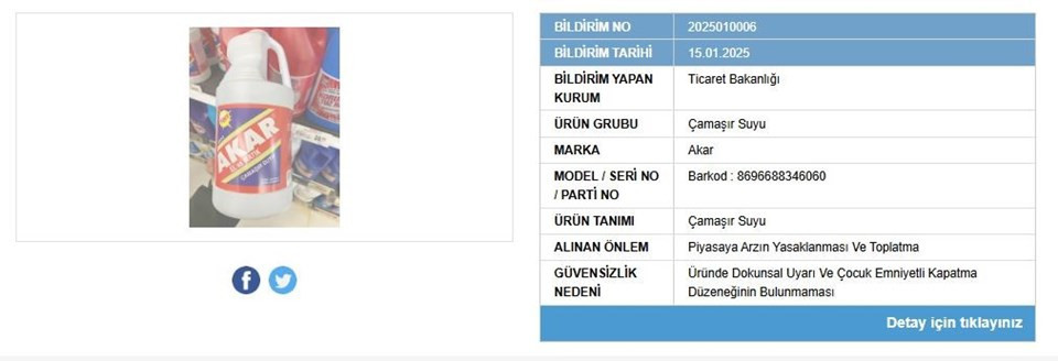 zincir marketlerde satilan camasir suyu guvenlik icin toplatiliyor 0 3P9g6Dlg