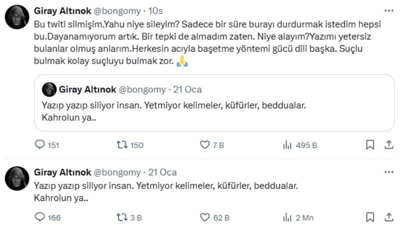 giray altinokun tweet sildigi iddia edilmisti suclu bulmak kolay sucluyu bulmak zor 0