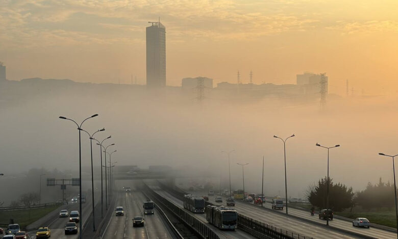 istanbulda sis etkisi gorus mesafesi dustu UAXVrKru