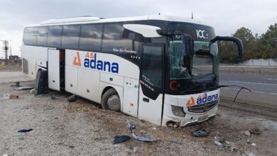 ankarada yolcu otobusu beton bariyere carpti 16 yarali X3R9MOwV