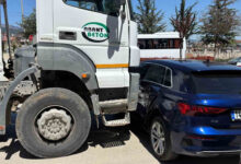bolu beskavaklarda beton mikseri ile otomobil kazasi 1 yarali trafik aksadi yETB6DQI