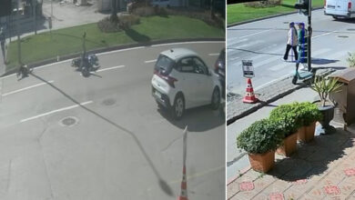 bursada yaya gecidinde korkutan kaza motosiklet kadina carpti JkQ2gSTm