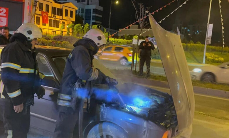 Çorlu’da korku dolu anlar: Otomobil alev alev yandı 1 corluda korku dolu anlar otomobil alev alev yandi Vd3lDqb5