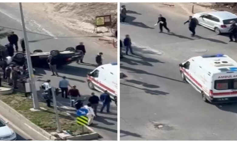 Diyarbakır'da otomobil takla attı: 3’ü çocuk, 6 yaralı 1 diyarbakirda otomobil takla atti 3u cocuk 6 yarali d6XMYzzG