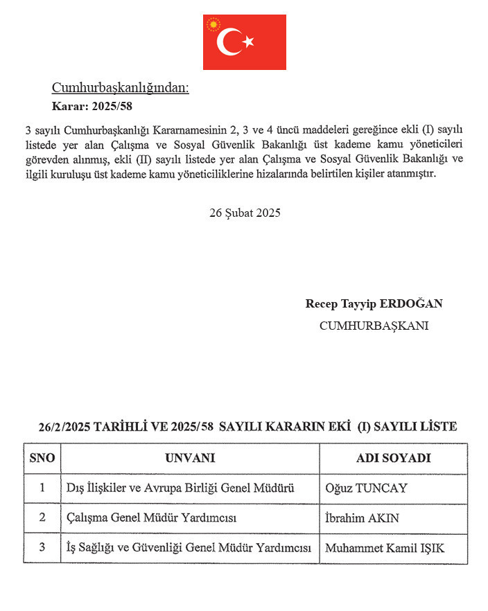 erdogan bakanligin 3 ust kademe yoneticisini gorevden aldi 0 CWPn561R