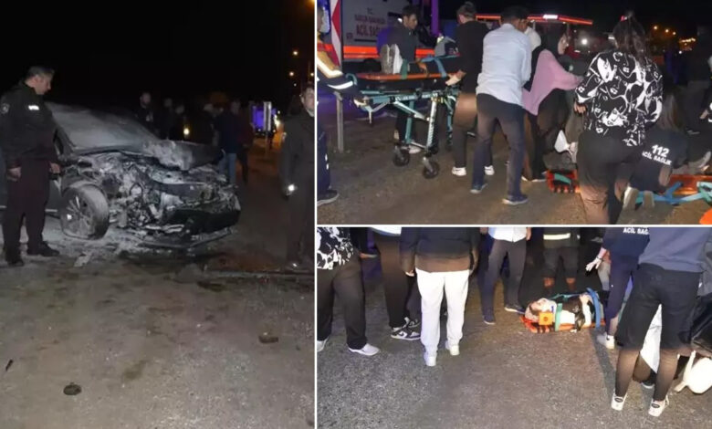 Gümüşhane Kelkit’te trafik kazası: Çarpışan otomobiller yayaların arasına daldı 1 gumushane kelkitte trafik kazasi carpisan otomobiller yayalarin arasina daldi IcZLwb89