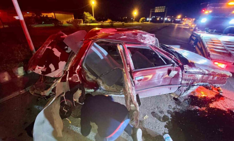 kaynarcada feci kaza otomobil takla atti surucu hafif yarali W5FgZBTh