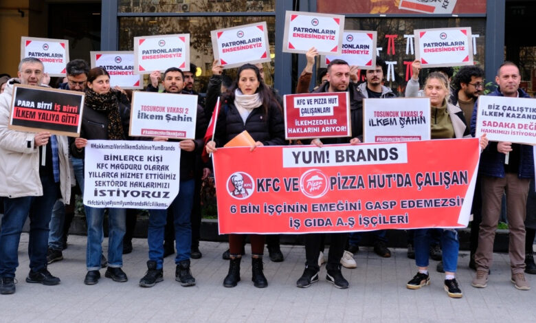 KFC ve Pizza Hut işçilerinin eylemi sürüyor: Krizin yükünü patronlar ödesin 1 kfc ve pizza hut iscilerinin eylemi suruyor krizin yukunu patronlar odesin Rz1lpxZf
