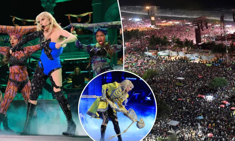 lady gagadan tarihi rekor rio copacabanada 21 milyon kisiye ucretsiz konser IC1VsNJZ