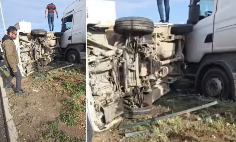 Mardin Kızıltepe’de tır ile panelvan çarpıştı: 1 yaralı 1 mardin kiziltepede tir ile panelvan carpisti 1 yarali YLurihEv