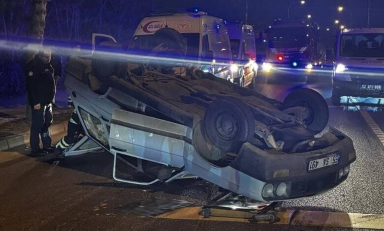 Ordu’da rot arızası yapan otomobil takla attı 1 orduda rot arizasi yapan otomobil takla atti bg8uCJn9