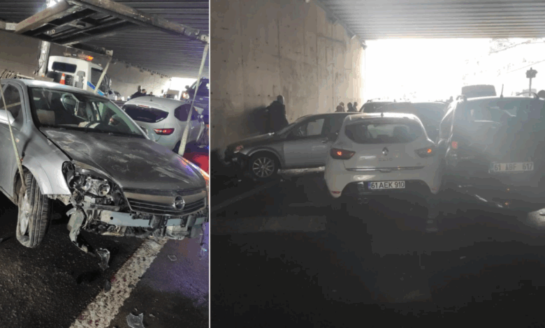 trabzonda 25 arac zincirleme kazaya karisti trafik felc oldu q9kyCsGK