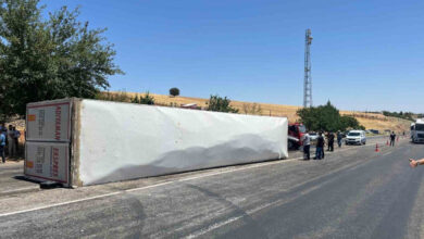 adiyamanda tir devrildi alev alev yandi sans eseri can kaybi yok LIfHEkqY