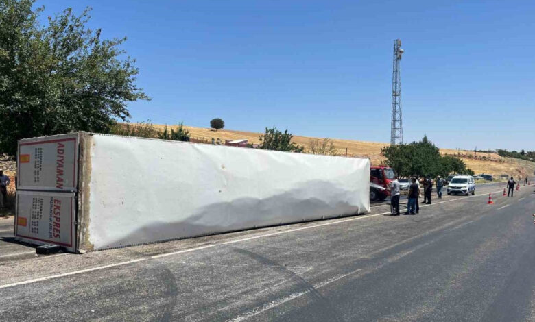 Adıyaman’da TIR devrildi, alev alev yandı: Şans eseri can kaybı yok 1 adiyamanda tir devrildi alev alev yandi sans eseri can kaybi yok LIfHEkqY