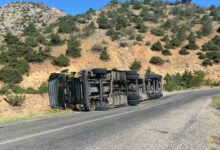erzincan kemaliyede viraji alamayan tir devrildi q645dyrZ