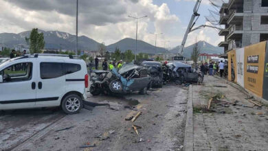 erzurumda beton mikseri dehseti kontrolden cikan arac 8 araci hurdaya cevirdi lygK7sje