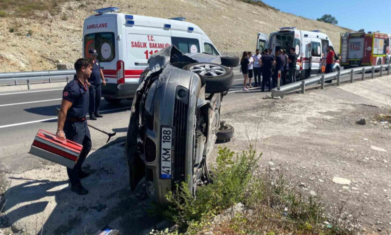 Kandıra’da takla atan otomobilden mucize kurtuluş 1 kandirada takla atan otomobilden mucize kurtulus P8md1pIy
