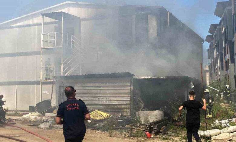 kocaeli kartepede santiye yangini e7nEkUh1