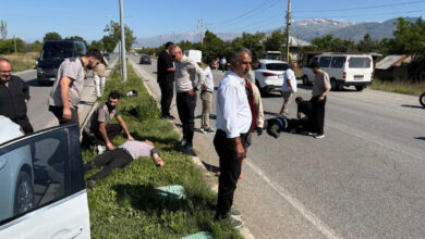 otomobil ve motosiklet carpisti 1 olu 1 yarali gZFIuQJf