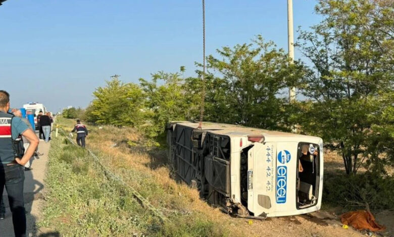 yolcu otobusu sarampole yuvarlandi 1 olu 23 yarali PbELHqIm