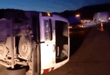 bolu temde mucize kurtulus bariyerlere carpti arac yan yatti 6W4Qtkgs