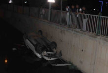 kayseride otomobil kanala uctu 1 yarali b6VvJSy1